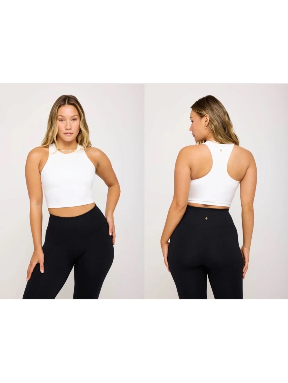 Spiritual Gangster Dream Tech Crop Tank Top White